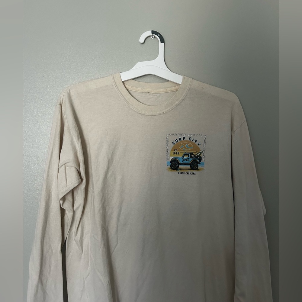 Cream Long Sleeve Shirt